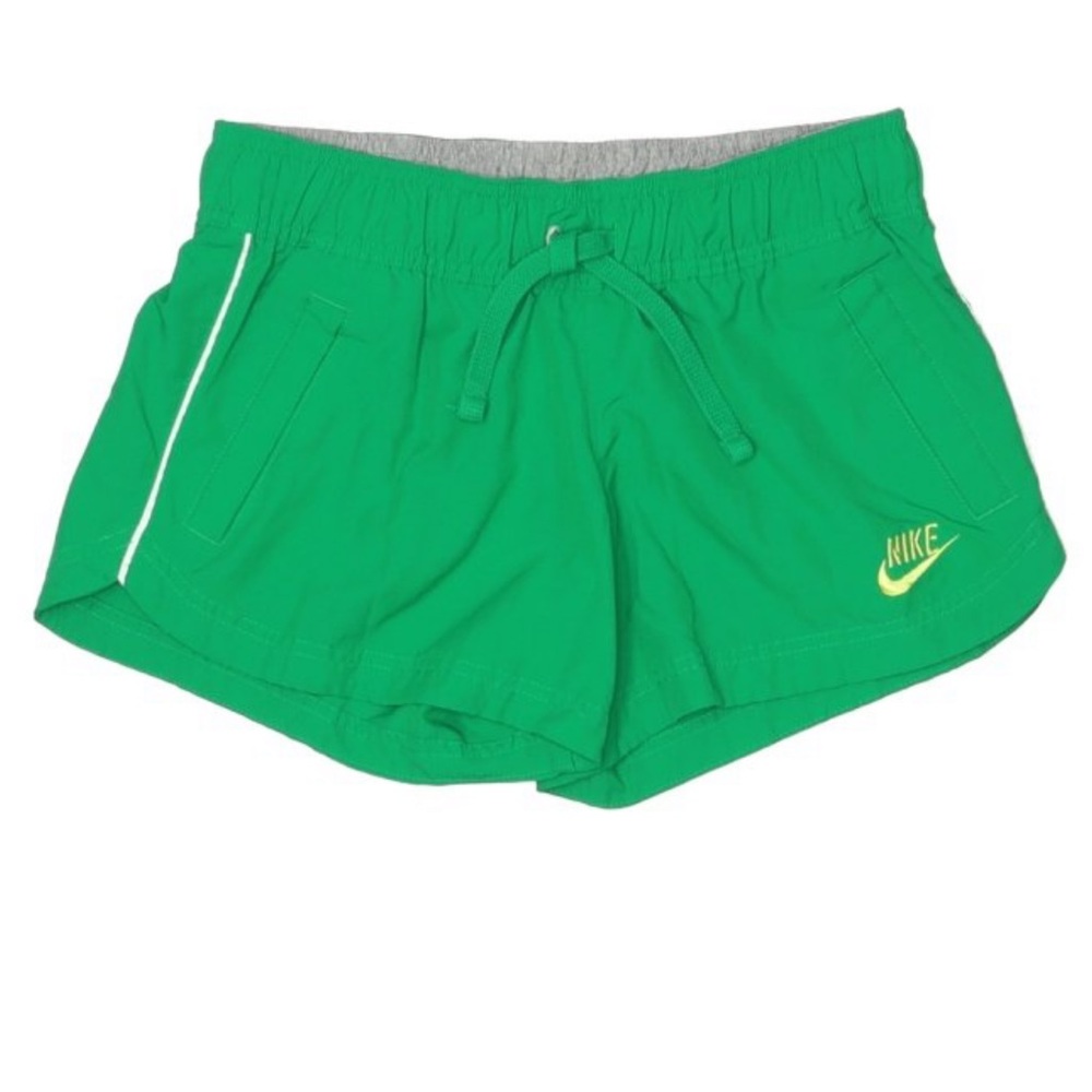 Nike high waist green workout shorts small